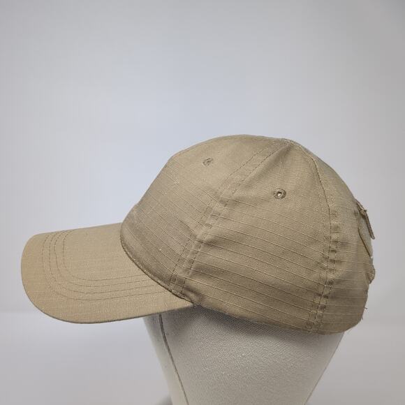 Thunder Strapback Baseball Cap Brown One Size Adjustable 6 Panel Blank - Picture 3 of 7